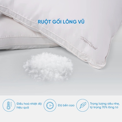 Gối lông vũ Doona Dream Cloud cao cấp siêu êm ái - Ảnh 4