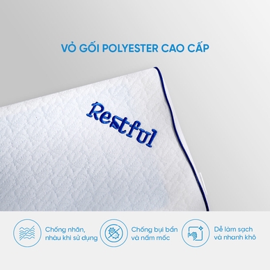 Gối foam Doona Restful công thái học giảm đau cổ vai gáy - Ảnh 4