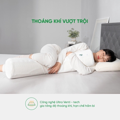 Gối ôm Cao su Gummi Body 100% thiên nhiên thoáng mát - Ảnh 7