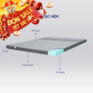 (Hàng xả tồn) Nệm foam Goodnight Osaka - Ảnh 2