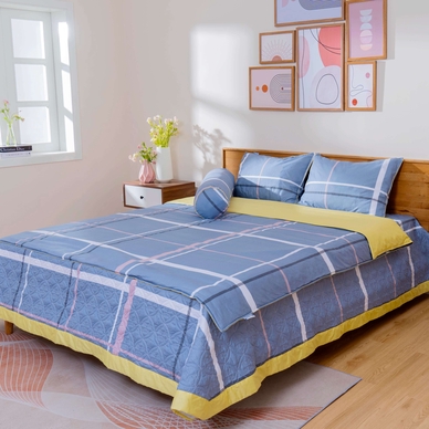 Bộ chăn ga phủ cotton Amando Dream 5 chi tiết - Ảnh 17