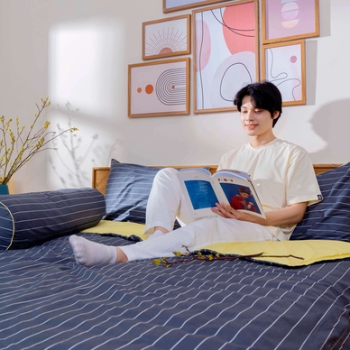 Bộ chăn ga phủ cotton Amando Dream 5 chi tiết - Ảnh 14