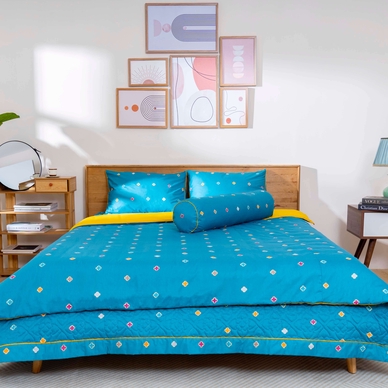 Bộ chăn ga phủ cotton Amando Dream 5 chi tiết - Ảnh 23