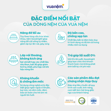 Nệm cao su đa tầng Kim Cương Stella dày 15cm - Ảnh 7