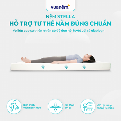 Nệm cao su đa tầng Kim Cương Stella dày 15cm - Ảnh 6