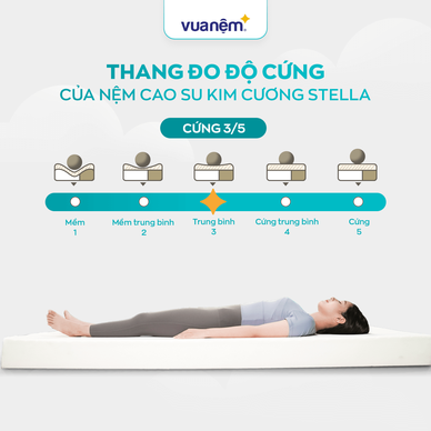 Nệm cao su đa tầng Kim Cương Stella dày 15cm - Ảnh 5