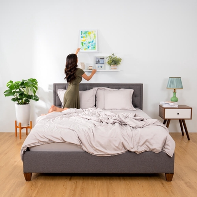 Đầu giường Amando Carpi màu xám - Ảnh 5