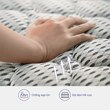 Nệm foam tổng hợp Kim Cương Erica Smart Tech dày 15cm - Ảnh 6