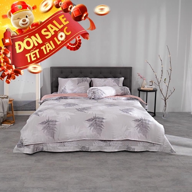 Bộ chăn ga phủ tencel Amando Confident TC63 5 chi tiết - Ảnh 2