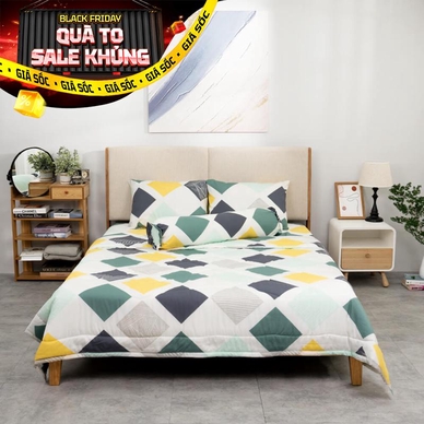 Bộ Ga chun chăn chần AMD Silky 25 màu M30 - Ảnh 2