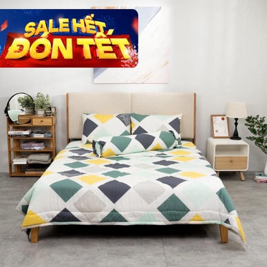 Bộ Ga chun chăn chần AMD Silky 25 màu M30 - Ảnh 2