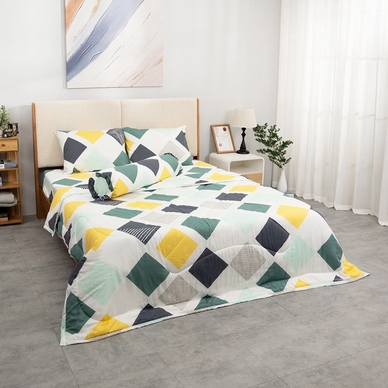 Bộ Ga chun chăn chần AMD Silky 25 màu M30 - Ảnh 3