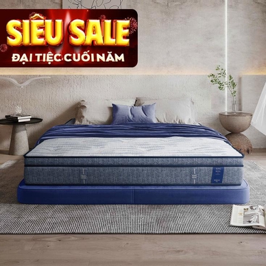 Nệm lò xo King Koil Serene Plus lông cừu gấp 3 nâng đỡ dày 27cm (Phiên bản giới hạn) - Ảnh 2