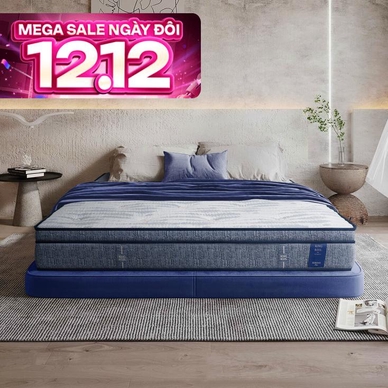 Nệm lò xo King Koil Serene Plus lông cừu gấp 3 nâng đỡ dày 27cm (Phiên bản giới hạn) - Ảnh 2