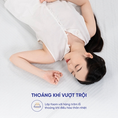 Nệm foam Comfy Cloud 1.0 thoáng khí vượt trội dày 12cm - Ảnh 6