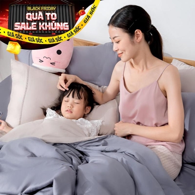 Vỏ chăn Cotton satin AMD The Essentials Đơn Sắc 3 màu - Ảnh 2