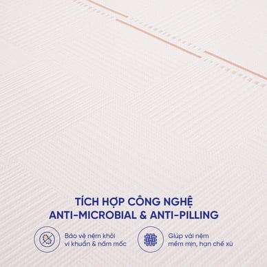 Nệm foam làm mát, kháng khuẩn nâng đỡ 5 vùng Comfy Lux 1.0 - Ảnh 9