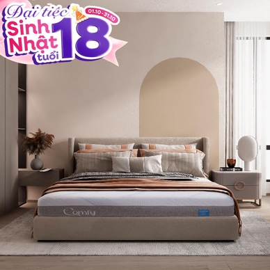 Nệm foam Comfy Cloud 3.0 cân bằng trọng lực dày 18cm - Ảnh 2