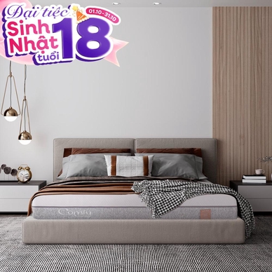 Nệm foam Comfy Lux 2.0 cao cấp kháng khuẩn kép dày 22cm - Thumbnail