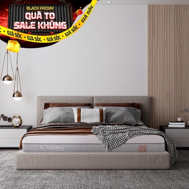 Nệm foam Comfy Lux 2.0 cao cấp kháng khuẩn kép dày 22cm - Thumbnail