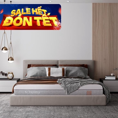 Nệm foam Comfy Lux 2.0 cao cấp kháng khuẩn kép dày 22cm - Thumbnail