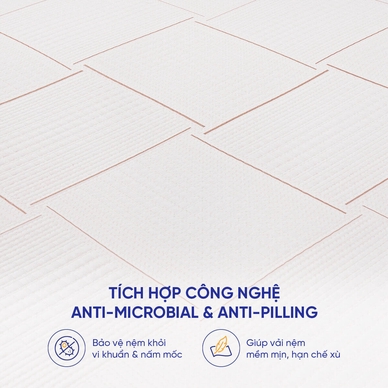 Nệm foam Comfy Lux 2.0 cao cấp kháng khuẩn kép dày 22cm - Ảnh 9