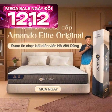 Nệm lò xo Amando Elite Original túi độc lập tiêu chuẩn khách sạn 5 sao dày 23cm - Ảnh 2