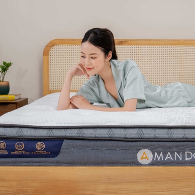 Nệm lò xo túi độc lập Amando Elite Plus giảm tiếng ồn dày 25cm - Ảnh 17