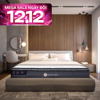 Nệm lò xo túi độc lập Amando Elite Plus giảm tiếng ồn dày 25cm - Ảnh 2