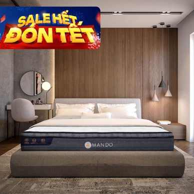 Nệm lò xo túi độc lập Amando Elite Plus giảm tiếng ồn dày 25cm - Ảnh 2