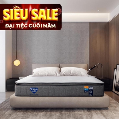 Nệm lò xo Spring Air Back Supporter Firm Plus nâng đỡ làm mát dày 26cm - Ảnh 2