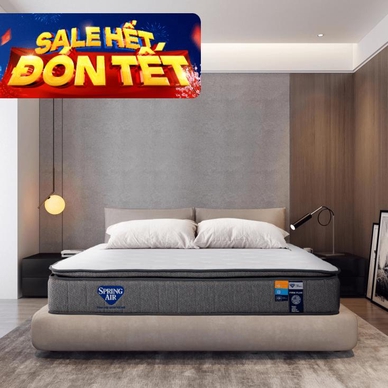 Nệm lò xo Spring Air Back Supporter Firm Plus nâng đỡ làm mát dày 26cm - Ảnh 2