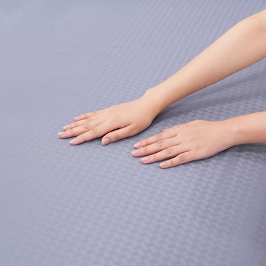 Bộ ga chun polyester gấm Amando Ellie đơn sắc 4 chi tiết Màu Xanh dương - Ảnh 9