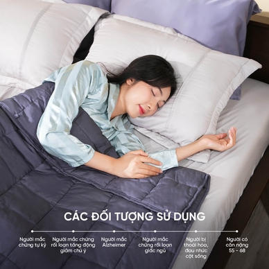 Chăn trọng lượng cải thiện giấc ngủ Amando Wellness - Ảnh 5