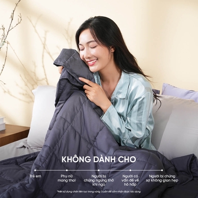 Chăn trọng lượng cải thiện giấc ngủ Amando Wellness - Ảnh 6