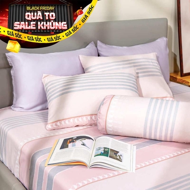 Bộ ga chun tencel Amando Celia 4 chi tiết TP003 - Ảnh 2