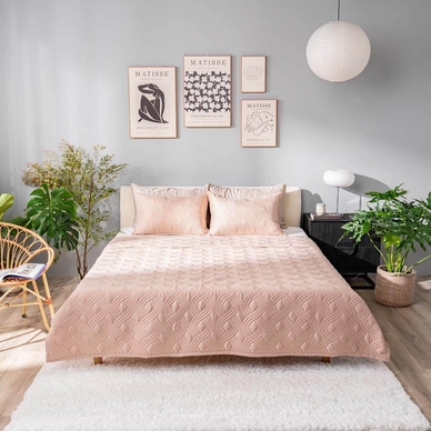 Bộ chăn chần, vỏ gối Microfiber mềm mại, kháng khuẩn Amando Luna 3 chi tiết - Ảnh 4