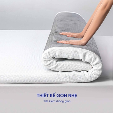 Topper memory foam nâng đỡ êm ái Comfy Noah - Ảnh 7