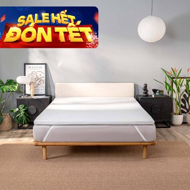 Topper memory foam nâng đỡ êm ái Comfy Noah - Ảnh 2
