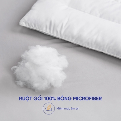 Gối Bông Doona Microfiber 35x50cm - Ảnh 5