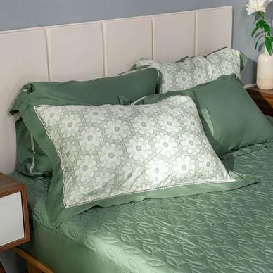 Bộ chăn ga chun sợi gỗ thiên nhiên Amando Jamila 5 chi tiết - Ảnh 8