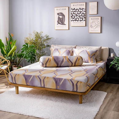 Bộ ga chun Lụa tencel cao cấp Amando Bliss 4 chi tiết mã TC007 - Ảnh 6