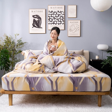 Bộ ga chun Lụa tencel cao cấp Amando Bliss 4 chi tiết mã TC007 - Ảnh 11