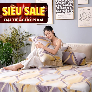Bộ ga chun Lụa tencel cao cấp Amando Bliss 4 chi tiết mã TC007 - Ảnh 2
