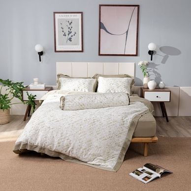 Bộ chăn ga chun sợi gỗ thiên nhiên Amando Jamila 5 chi tiết LC006 - Ảnh 6