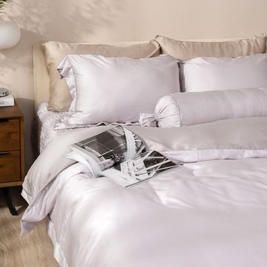 Bộ chăn ga chun chần Lụa Tencel cao cấp Amando Élan 5 chi tiết TC001 - Ảnh 2