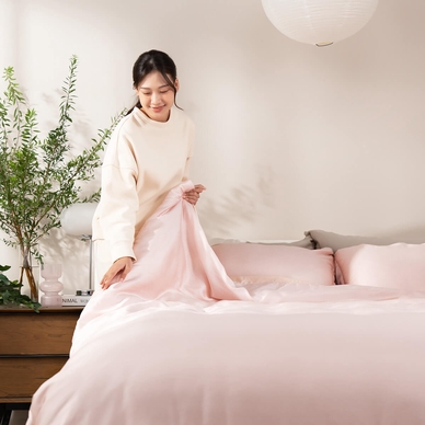 Bộ chăn ga chun chần Lụa Tencel cao cấp Amando Élan 5 chi tiết TC002 - Ảnh 8