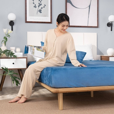 Bộ ga chun nỉ nhung mềm mịn giữ ấm Amando Sol 3 chi tiết - Ảnh 8