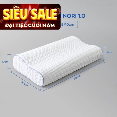 Gối foam Goodnight Nori 1.0 lượn sóng nâng đỡ cổ vai gáy - Ảnh 2
