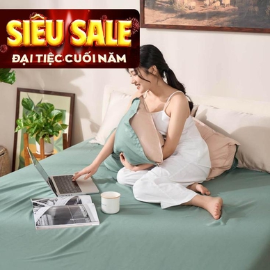 Bộ ga chun micro satin Amando Cozy 3 chi tiết - Ảnh 2